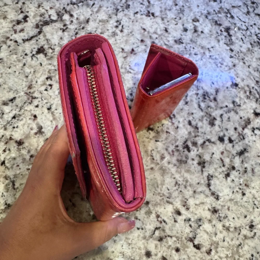 Christian Dior wallet & key holder set